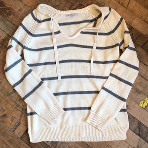 Gap Striped Pullover Sweater Size Medium Cream